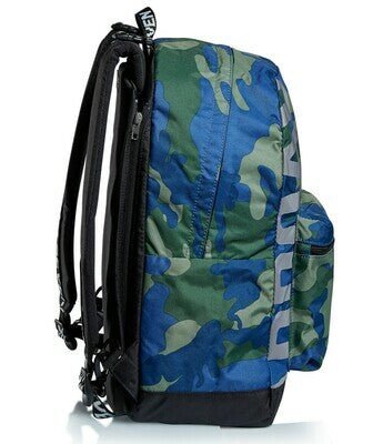 Zaino Seven® THE DOUBLE - CAMO ROYAL: Reversibile e Sostenibile. - Quiscuola