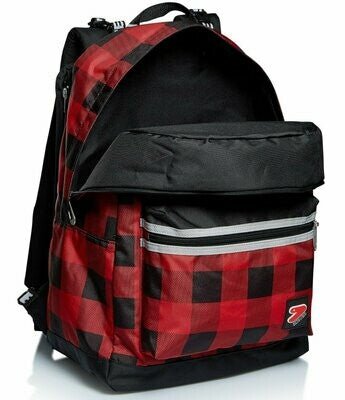 Zaino Seven The Double - Reversibile, Eco - Material con Tasche Multiple - Quiscuola