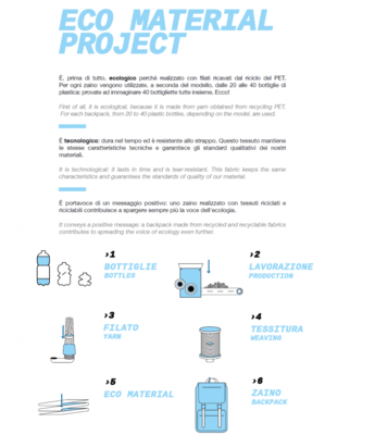 Zaino Seven The Double - Reversibile, Eco - Material con Tasche Multiple - Quiscuola