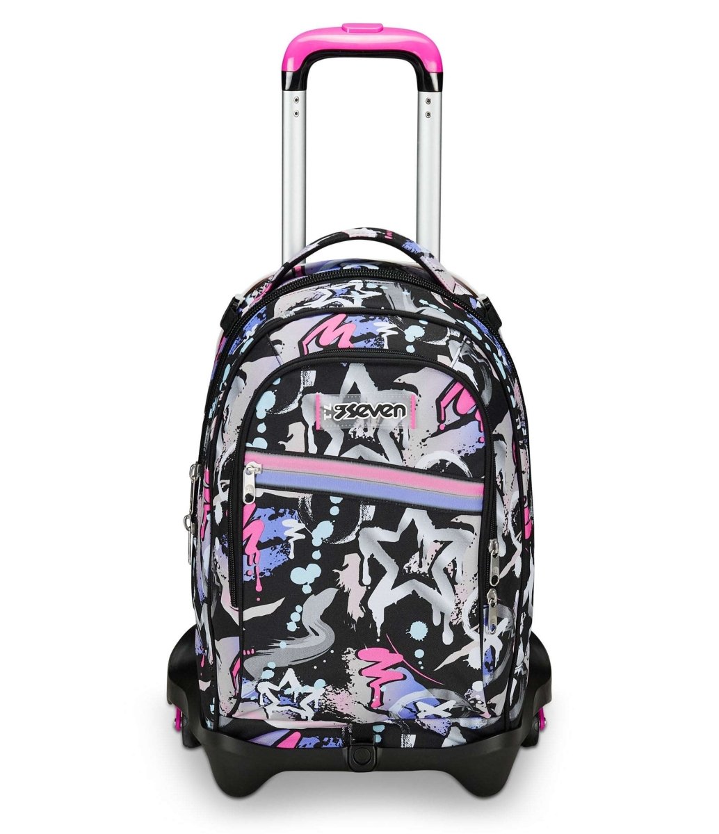 Trolley Jack Seven® 3 Ruote Mark On Girl: Stile e Comodità per Studentesse Trendy - Quiscuola