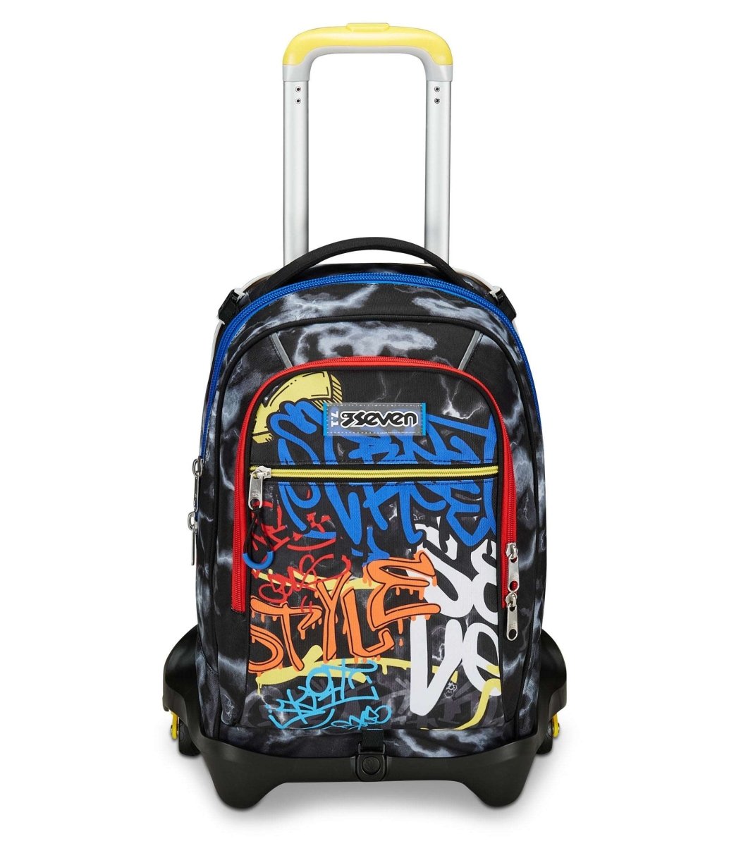 Trolley Jack Seven® 3 Ruote Mark On Boy: Stile Urbano e Praticità per Studenti Dinamici - Quiscuola