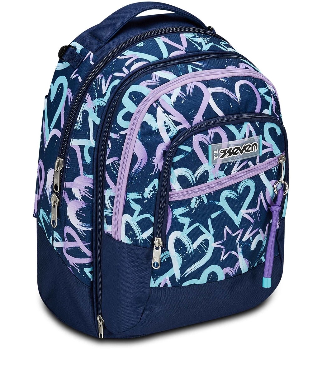 Trolley Jack Seven® 3 Ruote Detach Crystal Purple: Eleganza e Versatilità per le Studentesse - Quiscuola