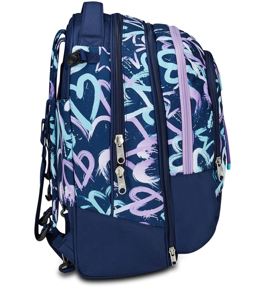 Trolley Jack Seven® 3 Ruote Detach Crystal Purple: Eleganza e Versatilità per le Studentesse - Quiscuola