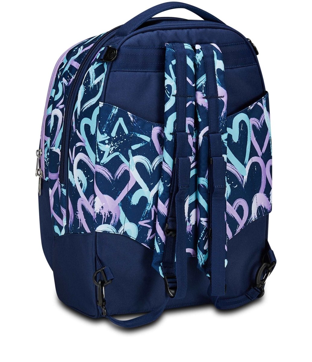 Trolley Jack Seven® 3 Ruote Detach Crystal Purple: Eleganza e Versatilità per le Studentesse - Quiscuola