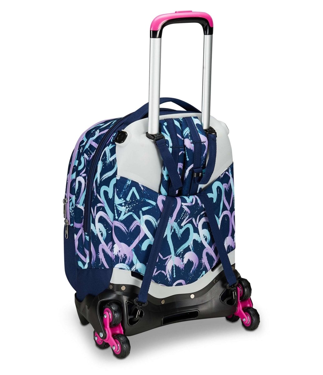 Trolley Jack Seven® 3 Ruote Detach Crystal Purple: Eleganza e Versatilità per le Studentesse - Quiscuola