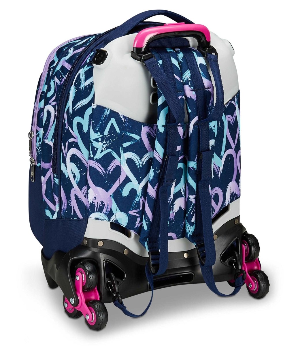 Trolley Jack Seven® 3 Ruote Detach Crystal Purple: Eleganza e Versatilità per le Studentesse - Quiscuola