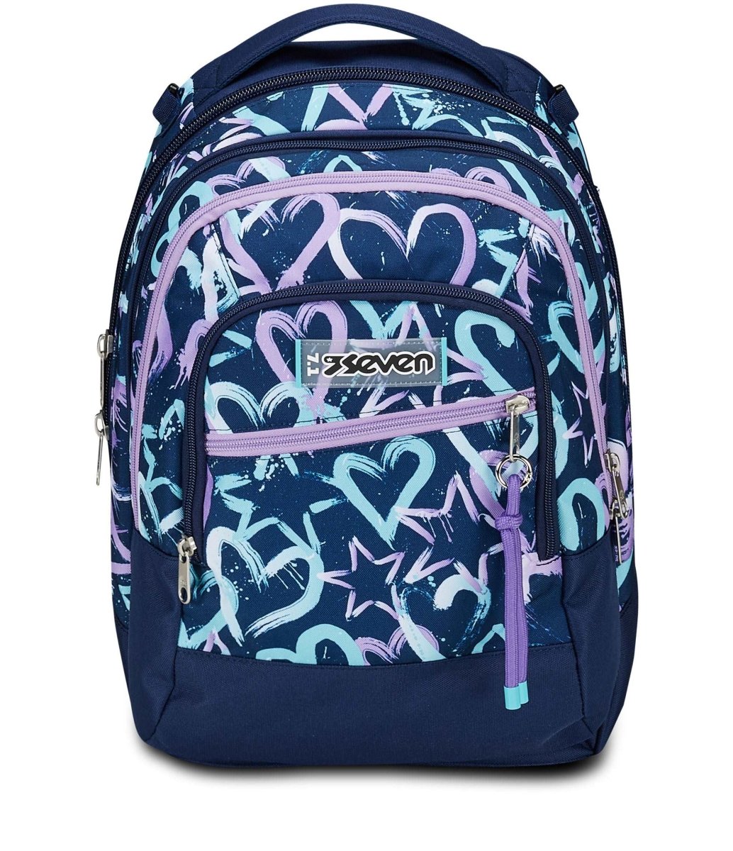 Trolley Jack Seven® 3 Ruote Detach Crystal Purple: Eleganza e Versatilità per le Studentesse - Quiscuola