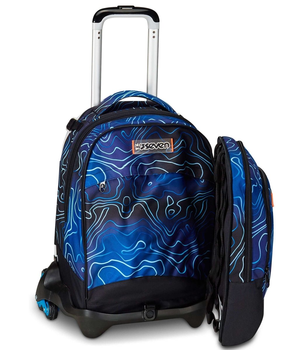 Trolley Jack 3 Ruote - Detach Mapset Boy di Seven: Versatilità e Comfort per la Scuola - Quiscuola