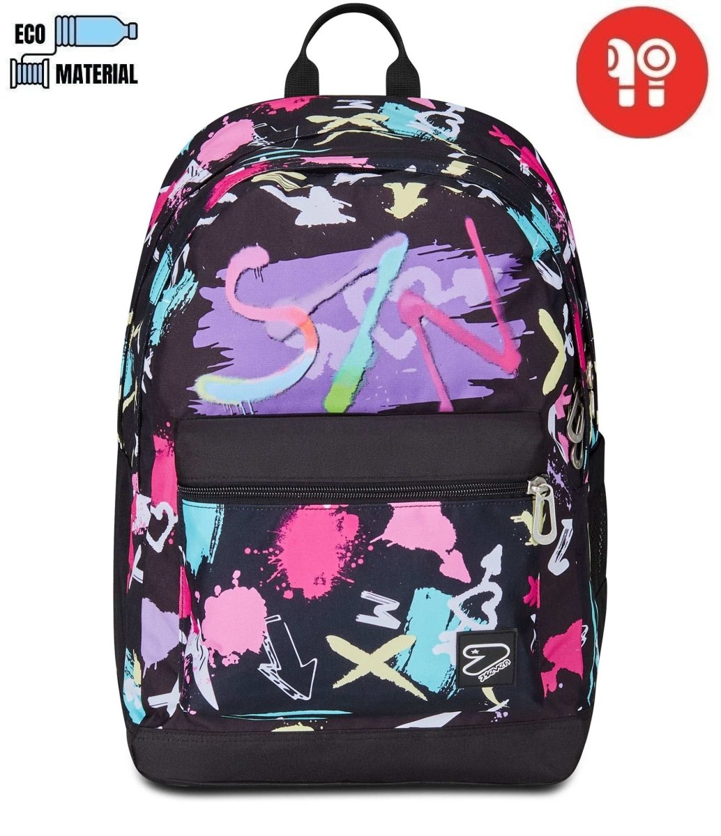 Zaino Seven® PRO XXL DETACH REVERSIBILE CON EARPHONES WIRELESS - THE DOUBLE: Innovativo e Versatile - Quiscuola