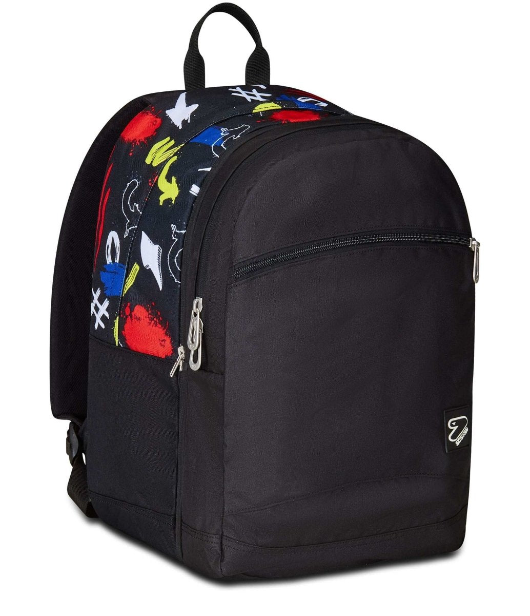 Zaino Seven® PRO XXL DETACH REVERSIBILE CON EARPHONES WIRELESS - THE DOUBLE: Spazioso e Innovativo per la Scuola - Quiscuola