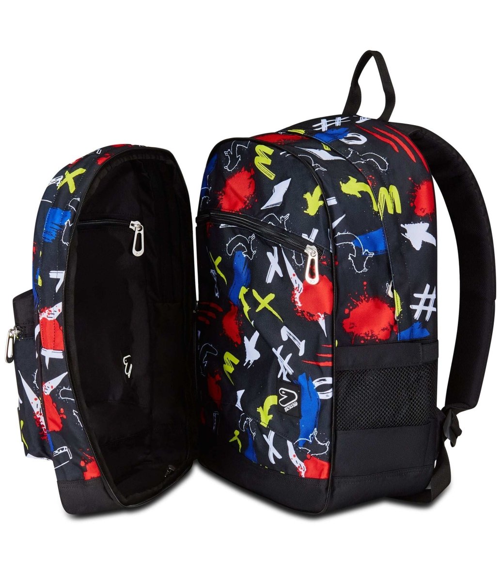 Zaino Seven® PRO XXL DETACH REVERSIBILE CON EARPHONES WIRELESS - THE DOUBLE: Spazioso e Innovativo per la Scuola - Quiscuola