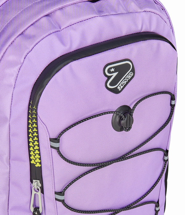 Zaino Seven TECH – Riciclato, Capiente e Porta PC (Viola)