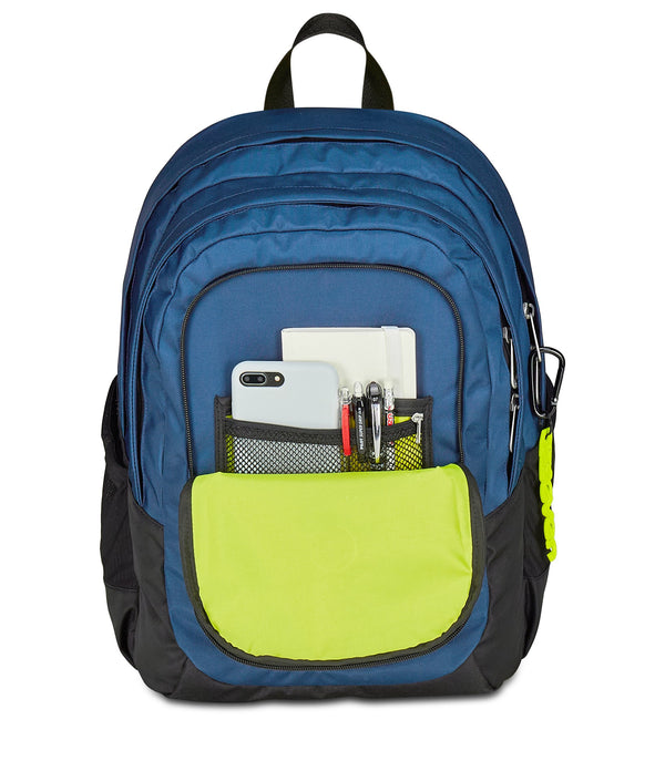 Zaino Seven TECH – Riciclato, Capiente e Porta PC (Blu)