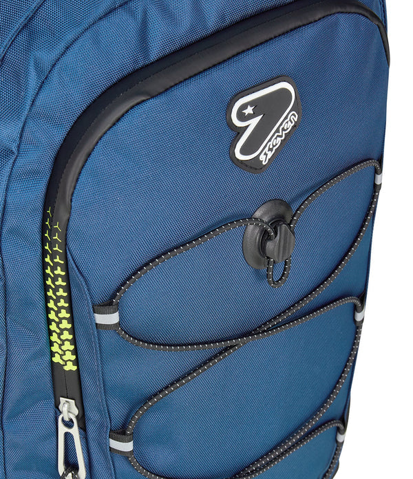 Zaino Seven TECH – Riciclato, Capiente e Porta PC (Blu)
