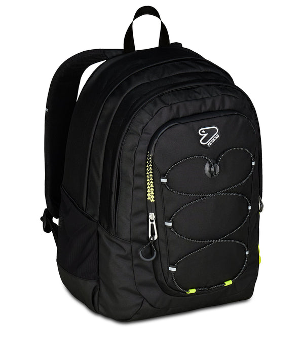 Zaino Seven TECH – Riciclato, Capiente e Porta PC (Nero)