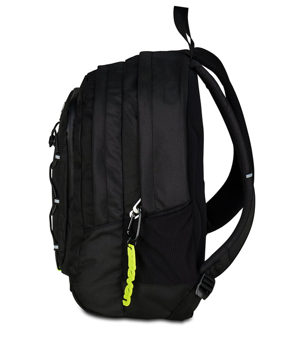 Zaino Seven TECH – Riciclato, Capiente e Porta PC (Nero)
