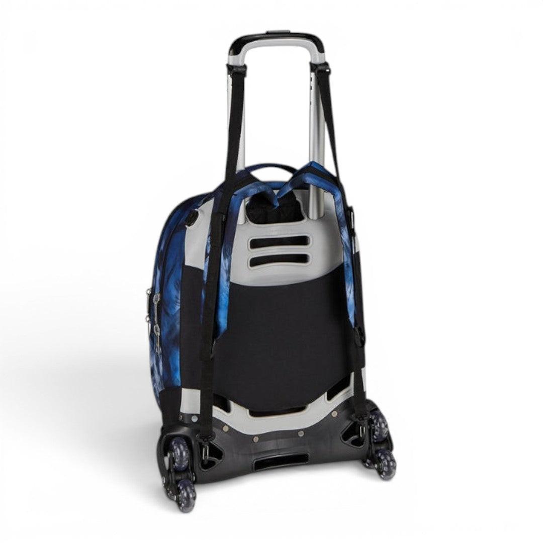 Trolley scuola Seven SJ Jack 8 ruote Detach Blu Fusion.