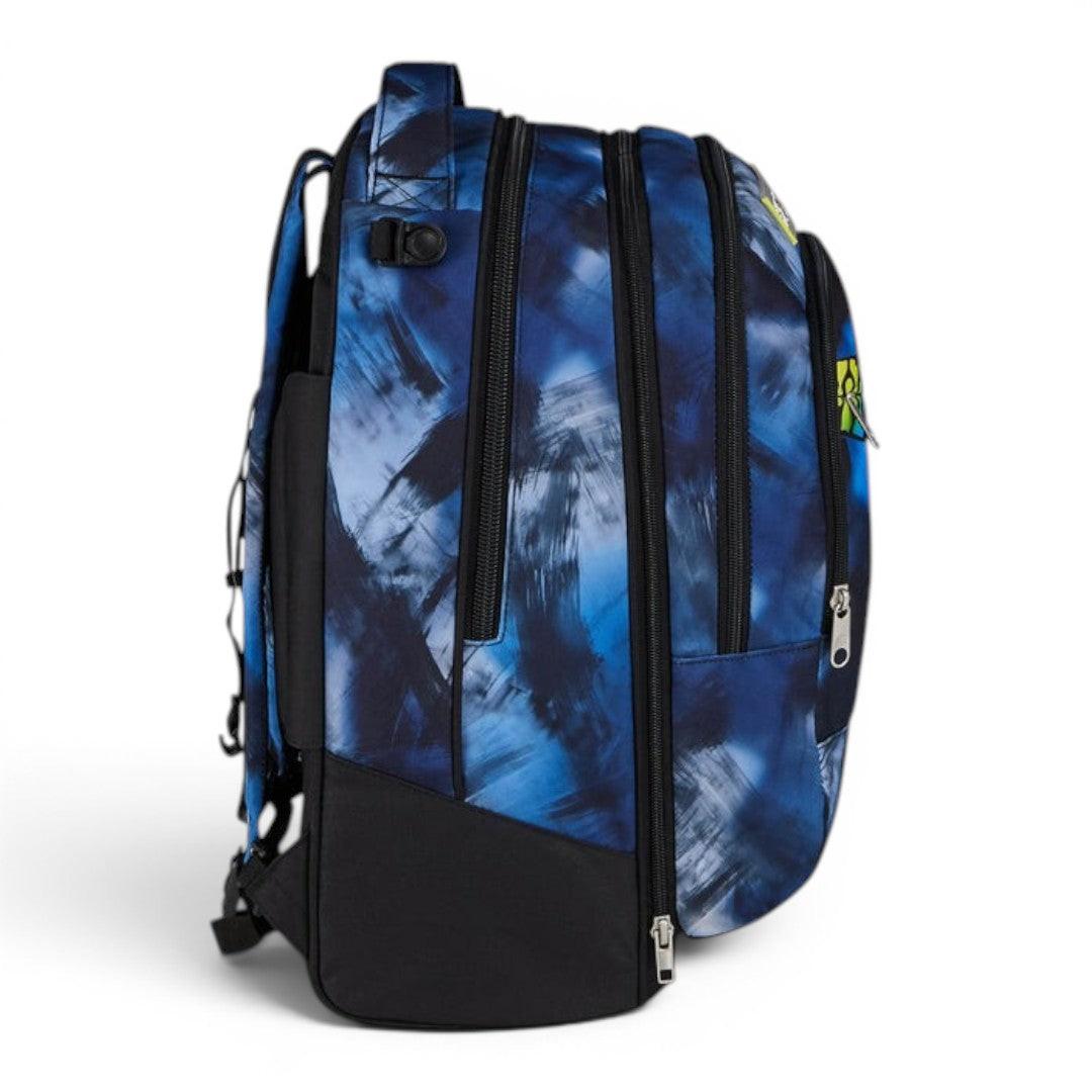Trolley scuola Seven SJ Jack 8 ruote Detach Blu Fusion.