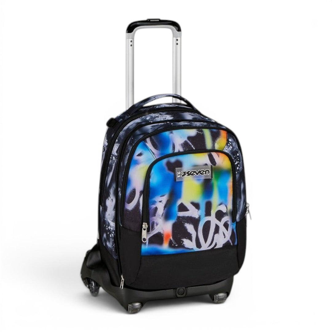 Trolley scuola Seven SJ Jack 8 ruote Detach Buzzy Note Boy.