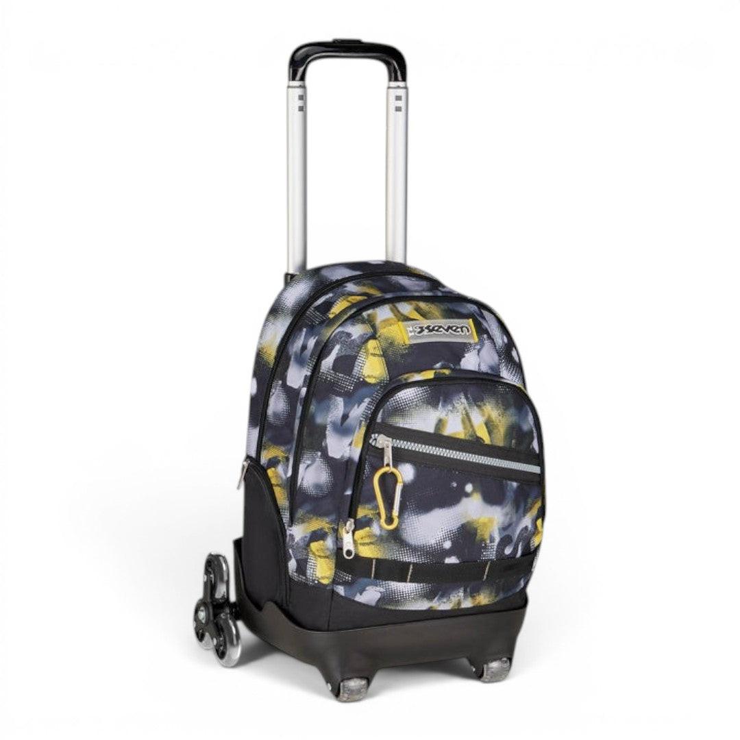 Trolley scuola Seven Comby 8 ruote Golden Paint