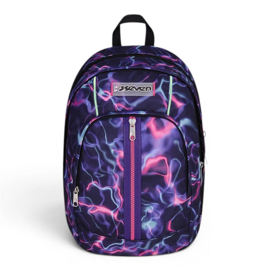 Trolley scuola Seven Comby 8 ruote Electricvibe Girl.