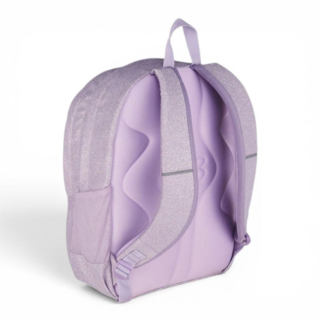 Zaino Seven Tech Shiny scuola effetto lucido capiente Rosa.