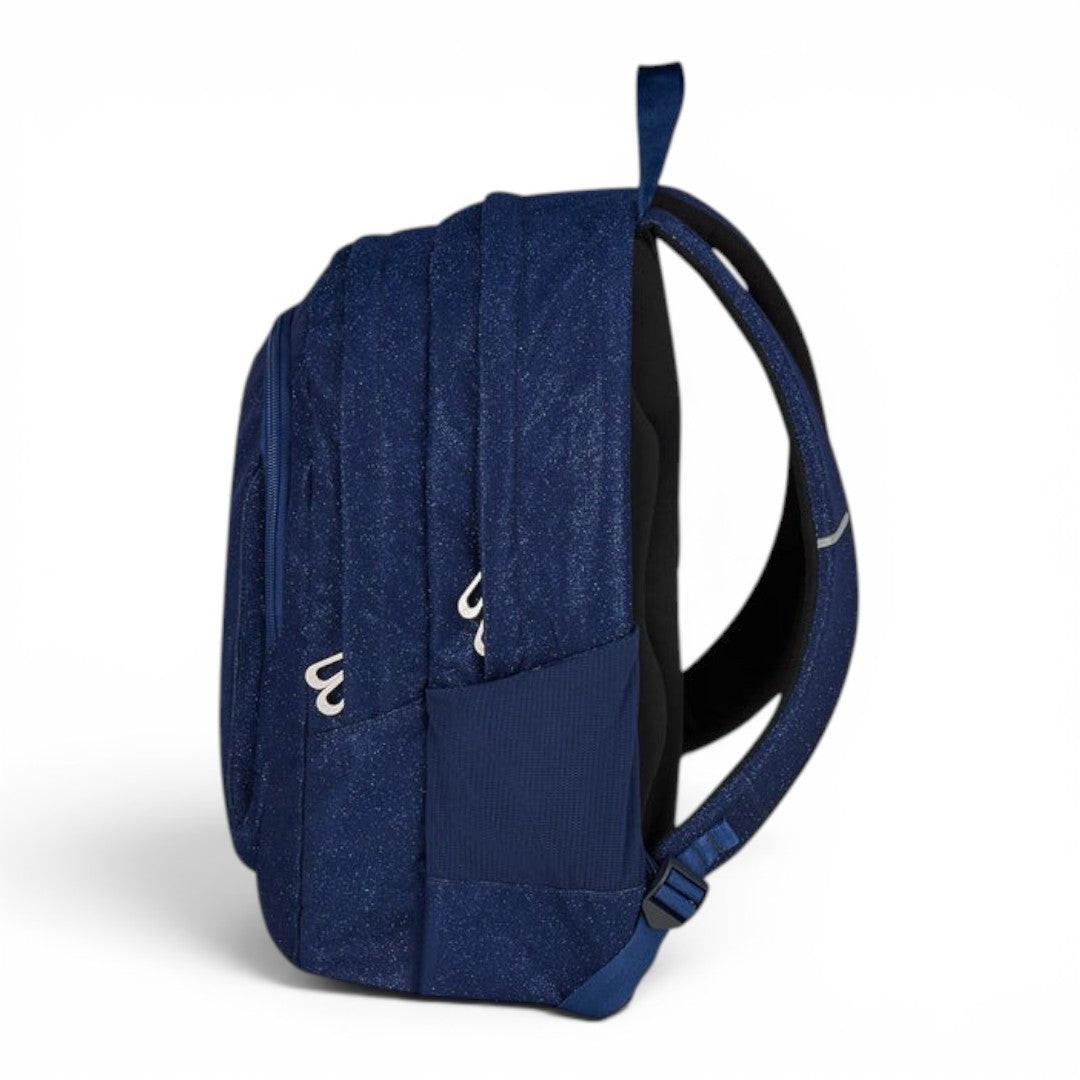 Zaino Seven Shiny Tech scuola effetto lucido capiente Blu 200112523-580.