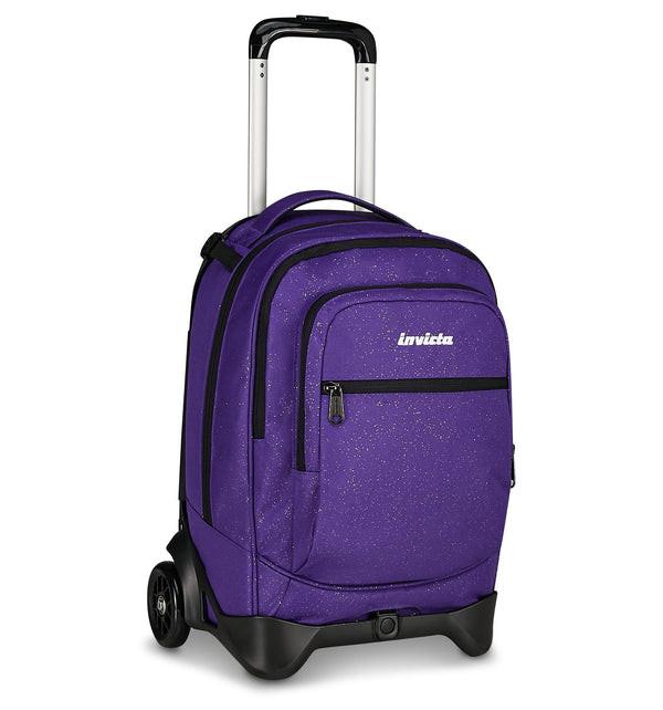 Trolley Invicta Plug Shine Viola scuola rigido capiente.