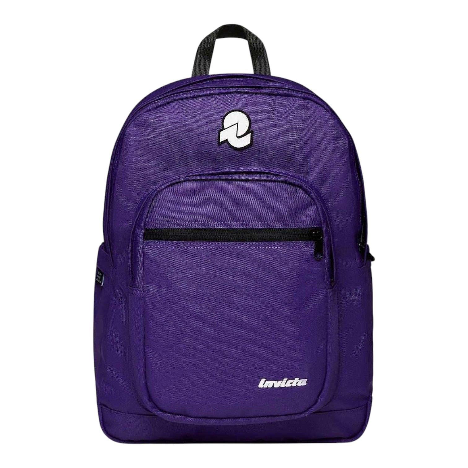 Zaino Invicta Jelek Plain Viola– Zaino scuola, università e lavoro resistente..