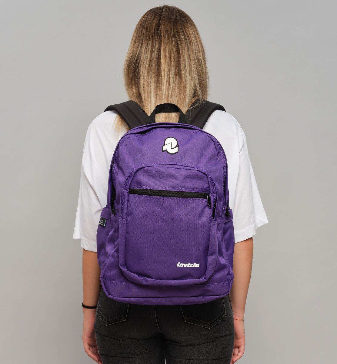 Zaino Invicta Jelek Plain: Eleganza e Funzionalità per Ogni Giorno Viola - Quiscuola