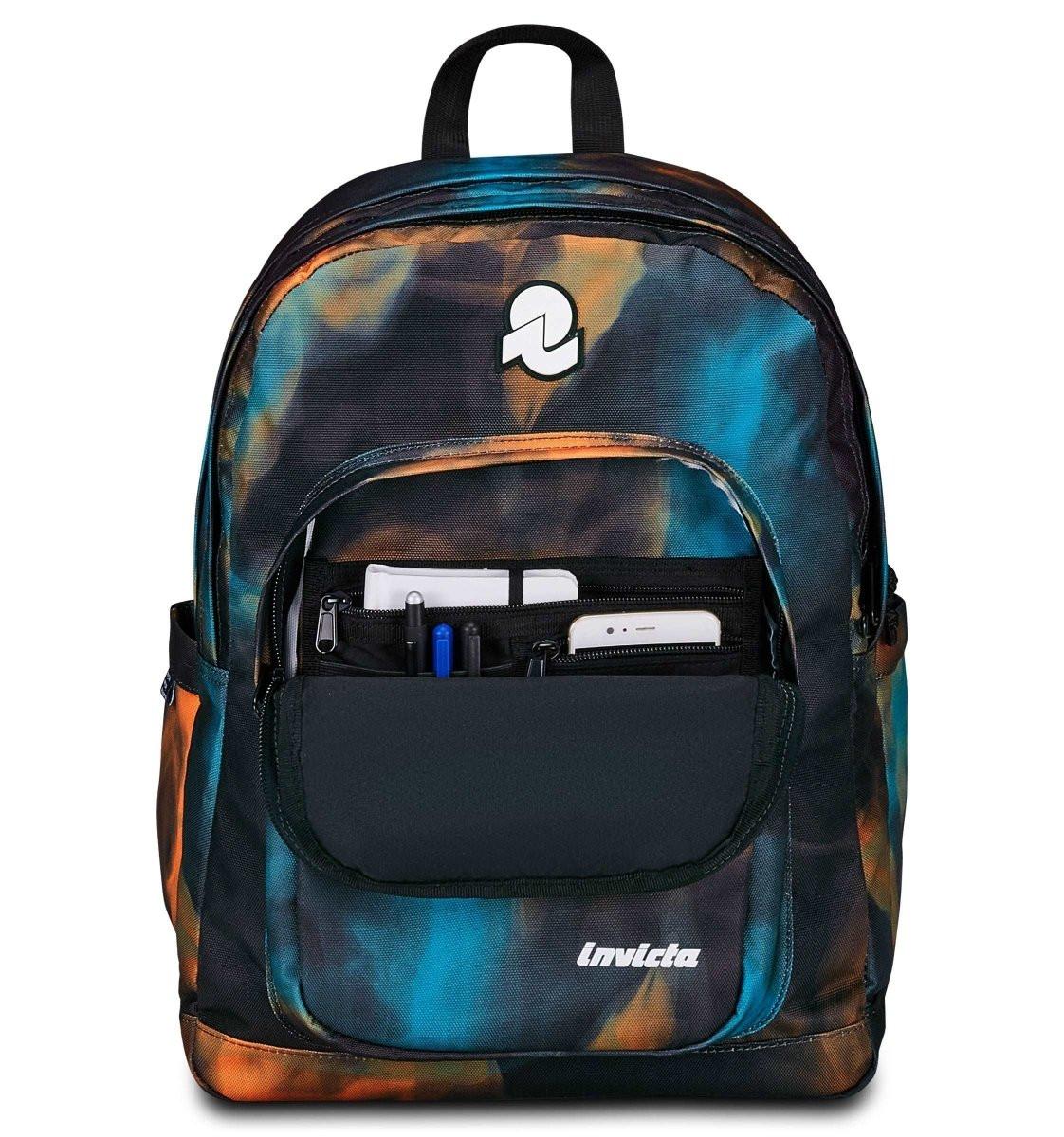 Zaino Invicta Jelek Fantasy 34L grafica colorata scuola.