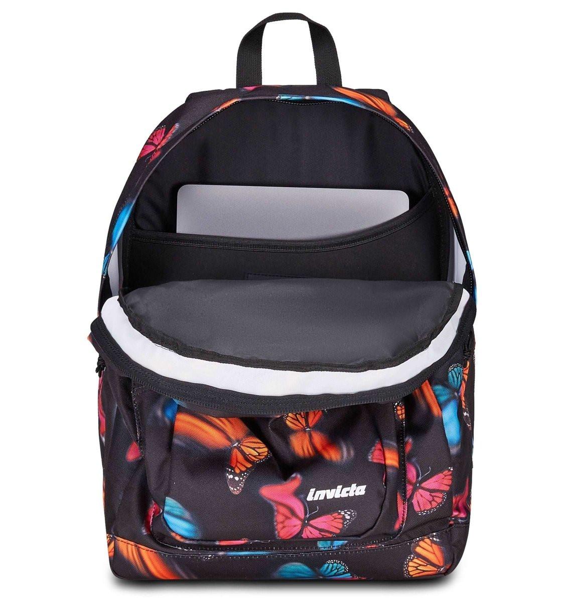 Zaino Invicta Jelek Fantasy - 34 Litri Design Farfalle.