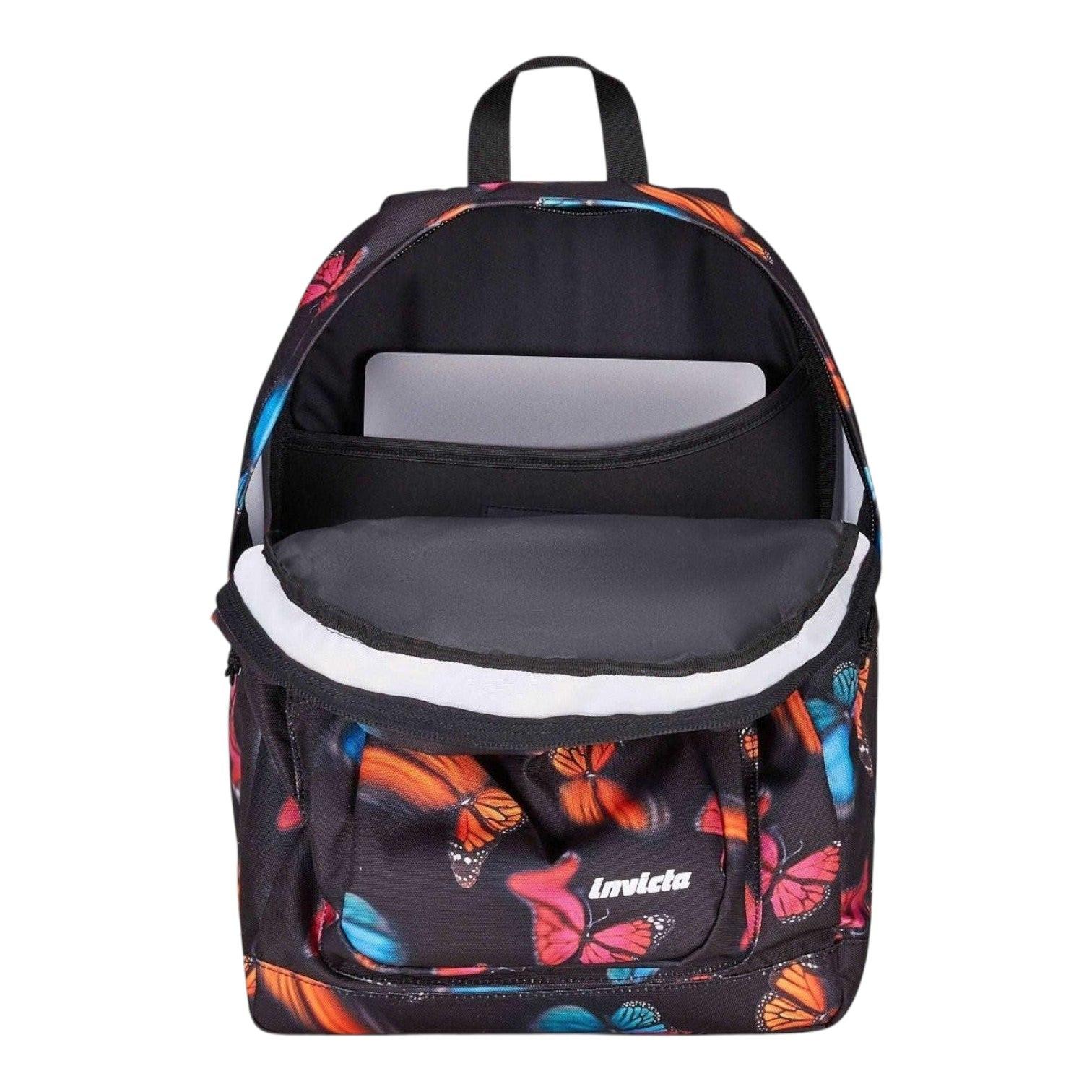 Zaino Invicta Jelek Fantasy - 34 Litri Design Farfalle.