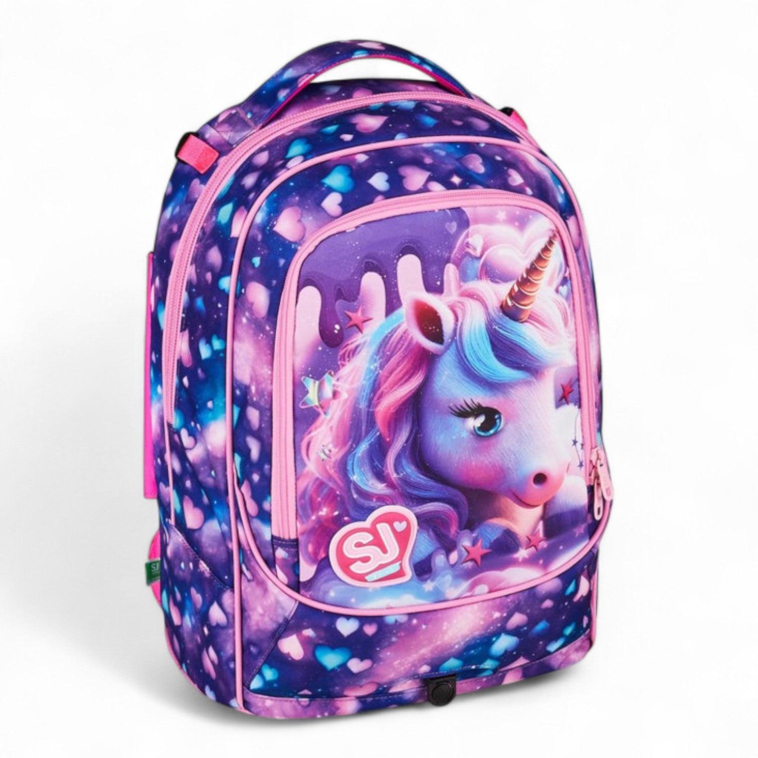 Trolley scuola Seven SJ Jack 8 ruote Pixie Unicorn.