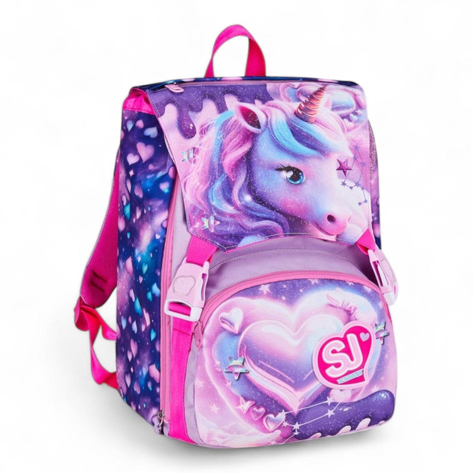 Zaino scuola Seven SJ Big estensibile Pixie Unicorn.