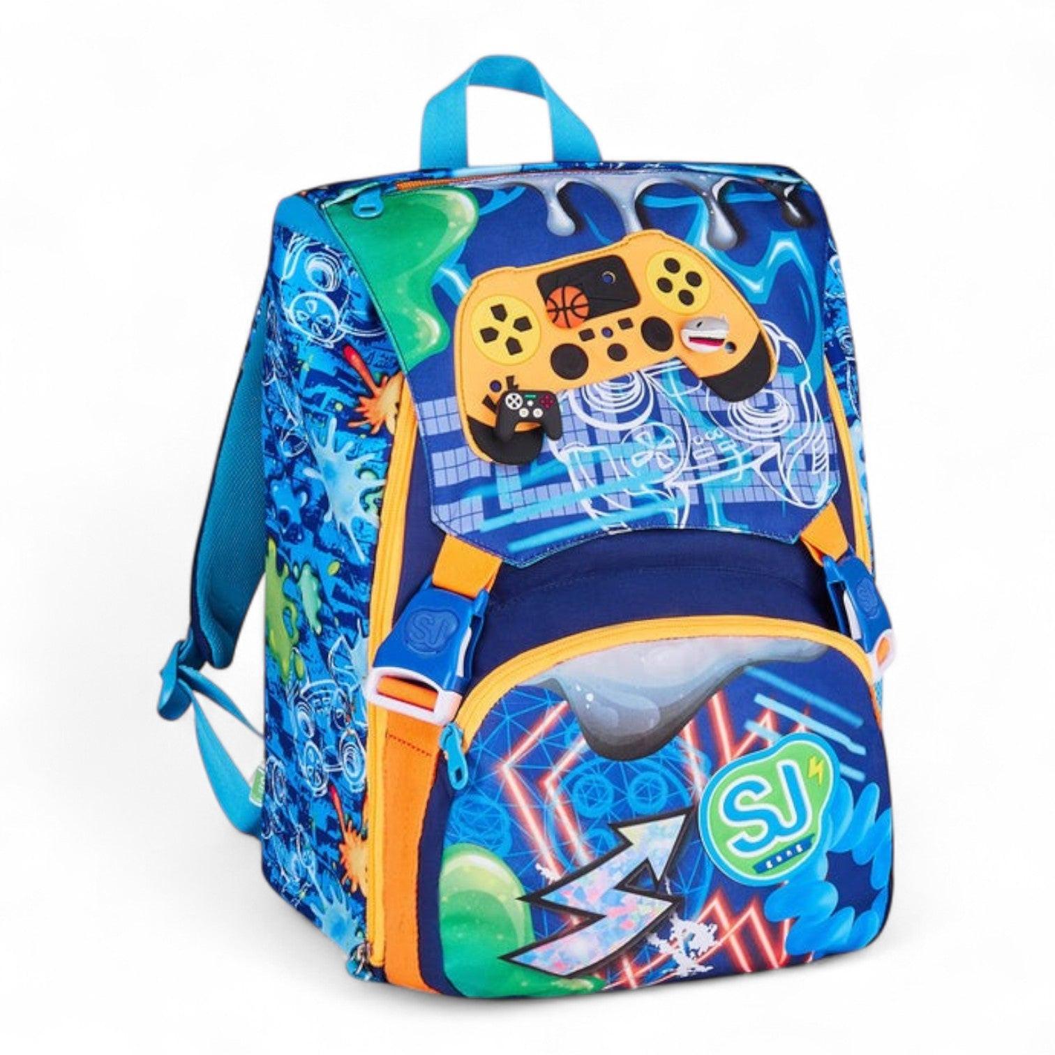 Zaino scuola Seven SJ Big estensibile Joyful Pins Boy.