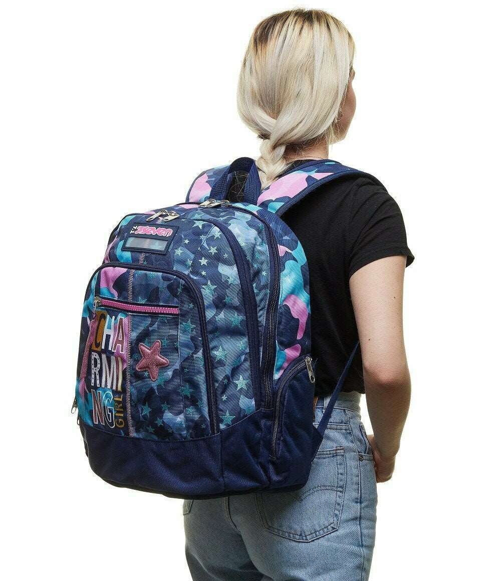 Zaino Seven Advanced CHARMING GIRL con Selfie Remote Control - Stiloso e Funzionale - Quiscuola