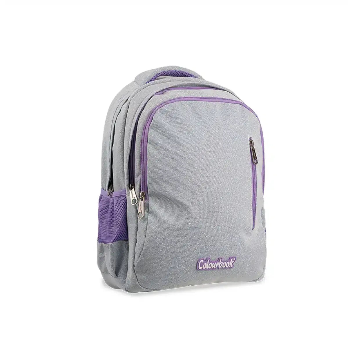 Zaino Scuola Glitter Colourbook 23L con schienale imbottito disponibile in nero, oro, lilla e rosa - foto 5