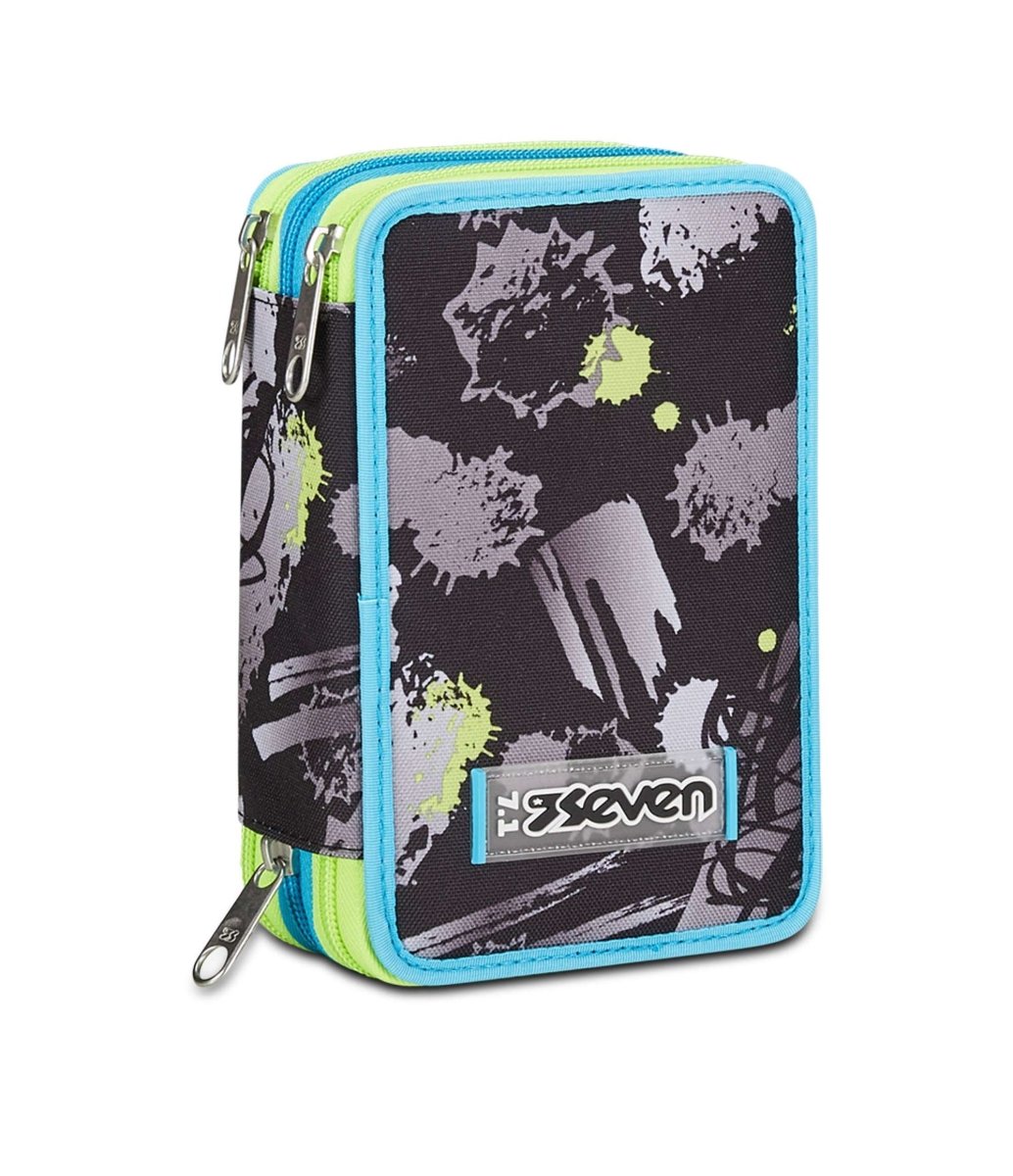 Astuccio Seven® 3 Zip Feeling Me: Stile Urbano e Organizzazione Perfetta per Studenti Moderni - Quiscuola