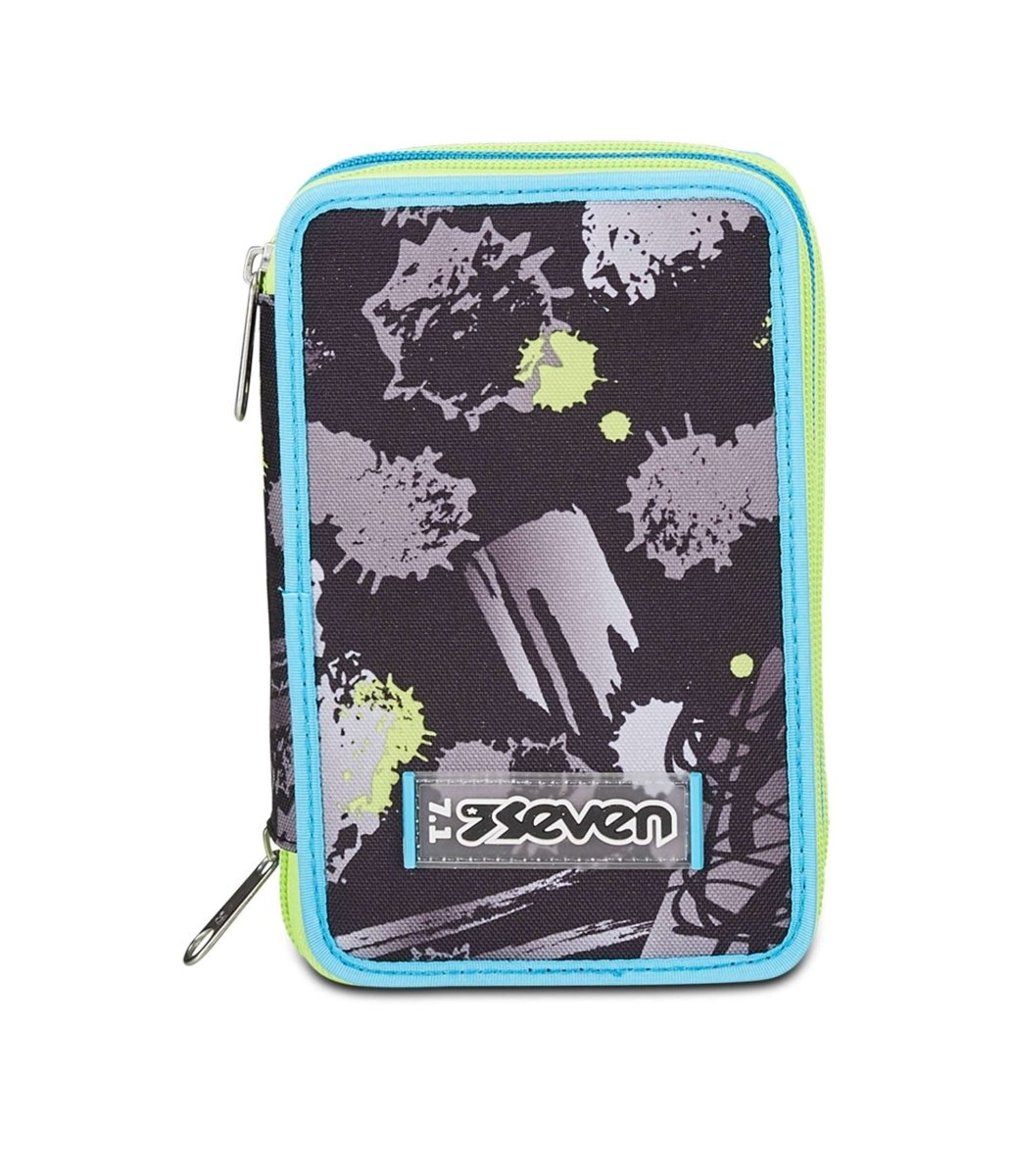 Astuccio Seven® 3 Zip Feeling Me: Stile Urbano e Organizzazione Perfetta per Studenti Moderni - Quiscuola