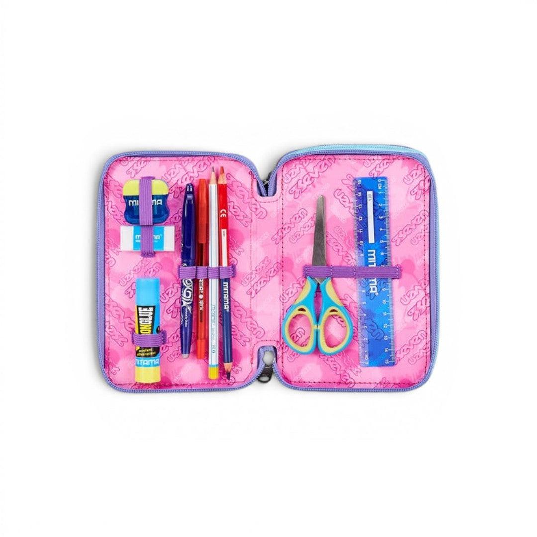 Astuccio Seven 3 Zip Electricvibe Girl completo