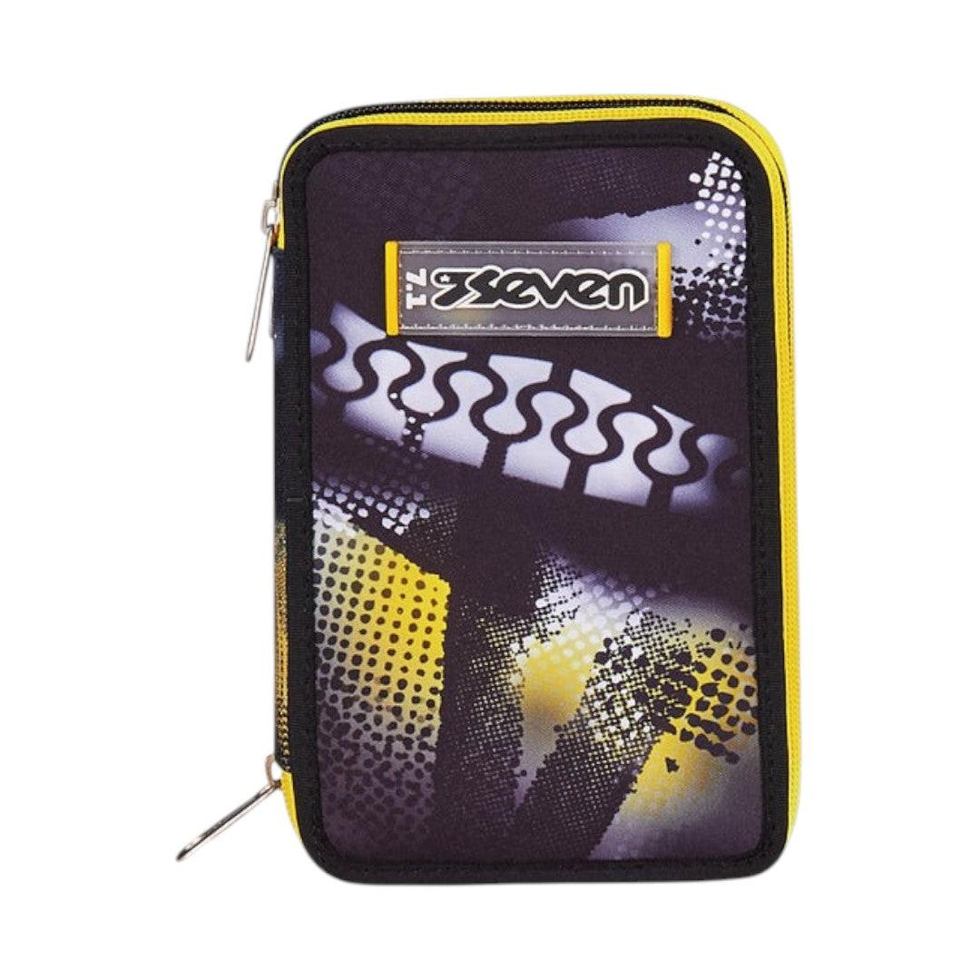 Astuccio Seven 3 Zip Golden Paint completo scuola.
