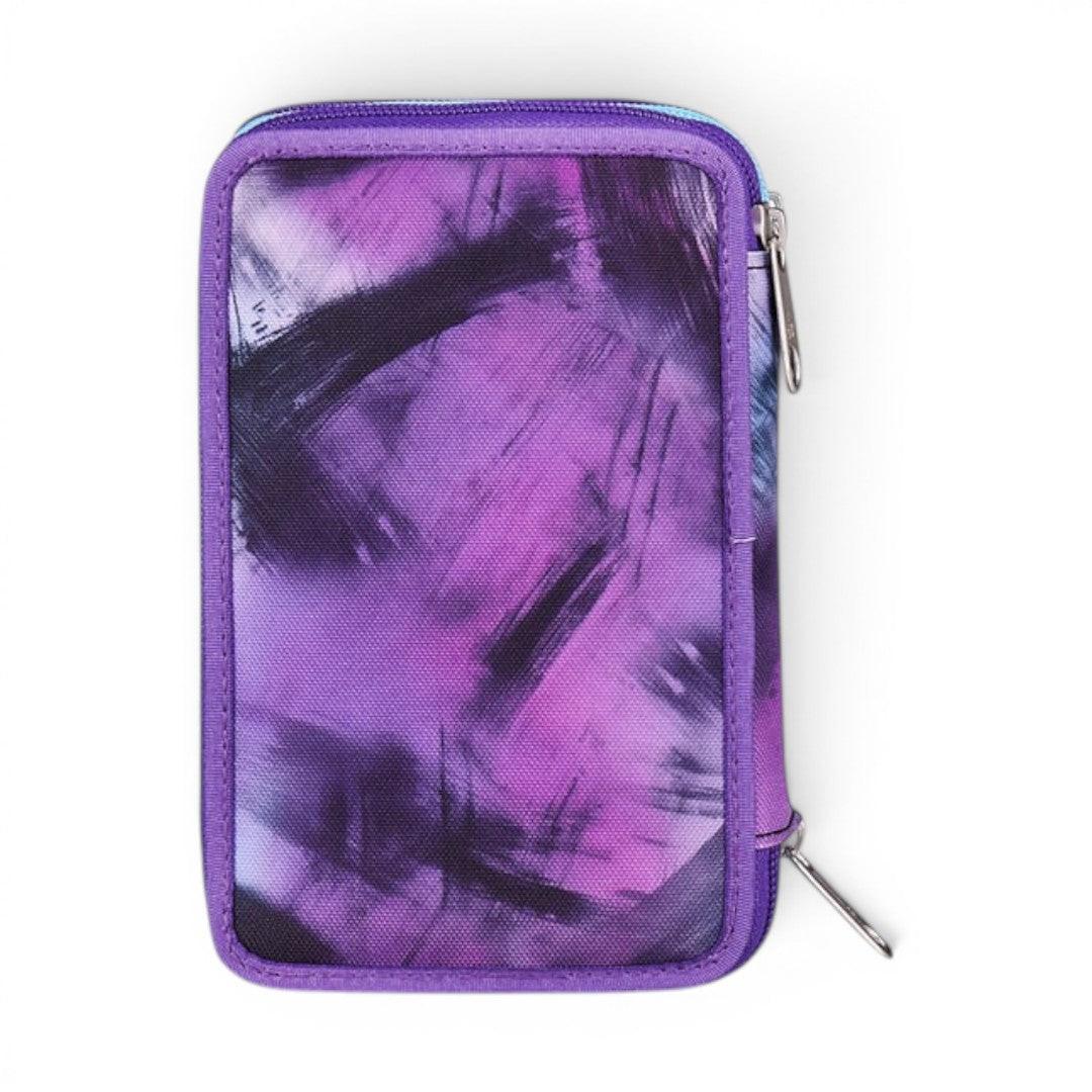 Astuccio Seven 3 Zip Pink Fusion completo scuola