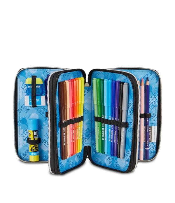 Astuccio Seven 3 Zip Made of Stars Celeste