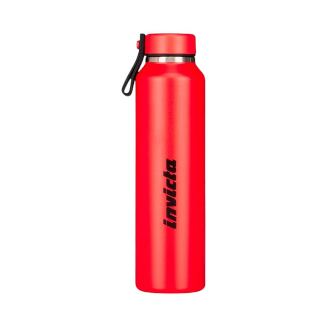 Borraccia termica Invicta Slim acciaio 480 ml con laccetto.
