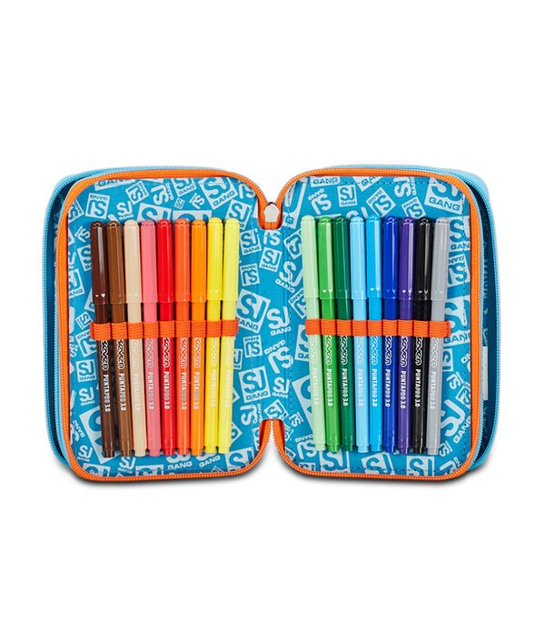 Astuccio 3 Zip Trickyled di Seven: Organizzazione e Stile per la Tua Giornata Scolastica - Quiscuola