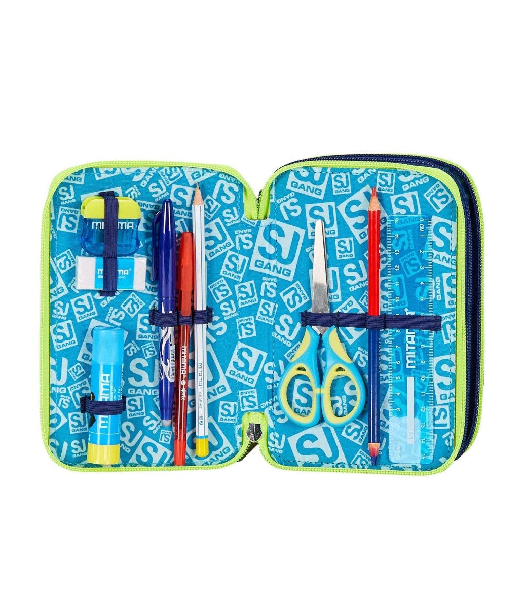 Astuccio 3 Zip - Sharkstory di Seven: Organizzazione e Stile per la Scuola - Quiscuola