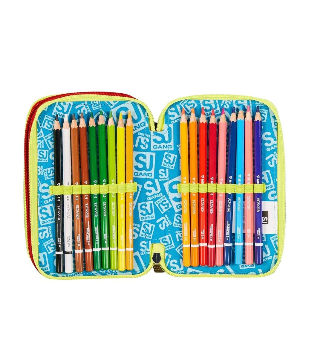 Seven Funnygoal Astuccio 3 Zip Completo 45 Pezzi.