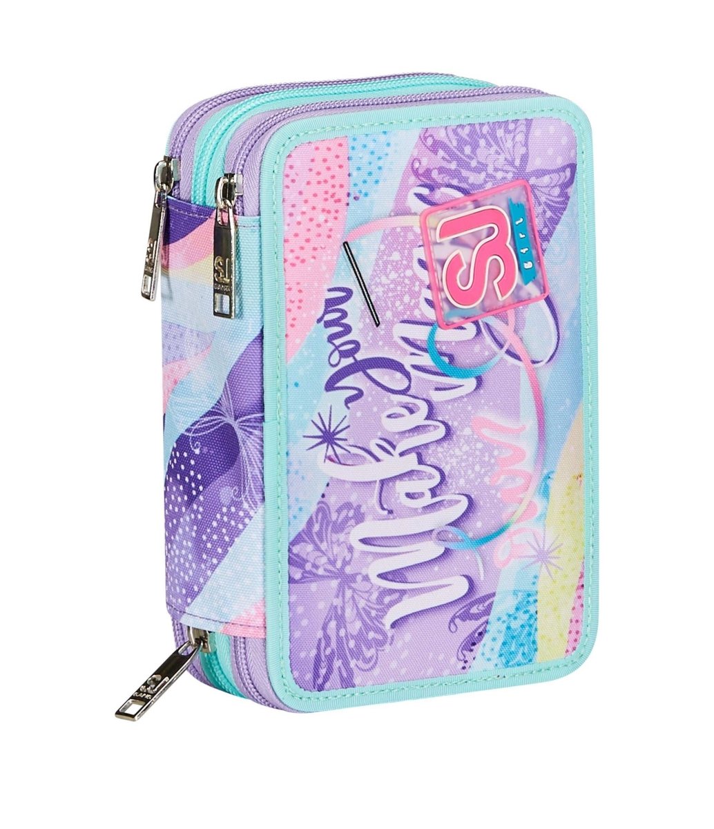 Astuccio 3 Zip - RhythmicSoul di Seven: Organizzazione e Stile per la Scuola - Quiscuola