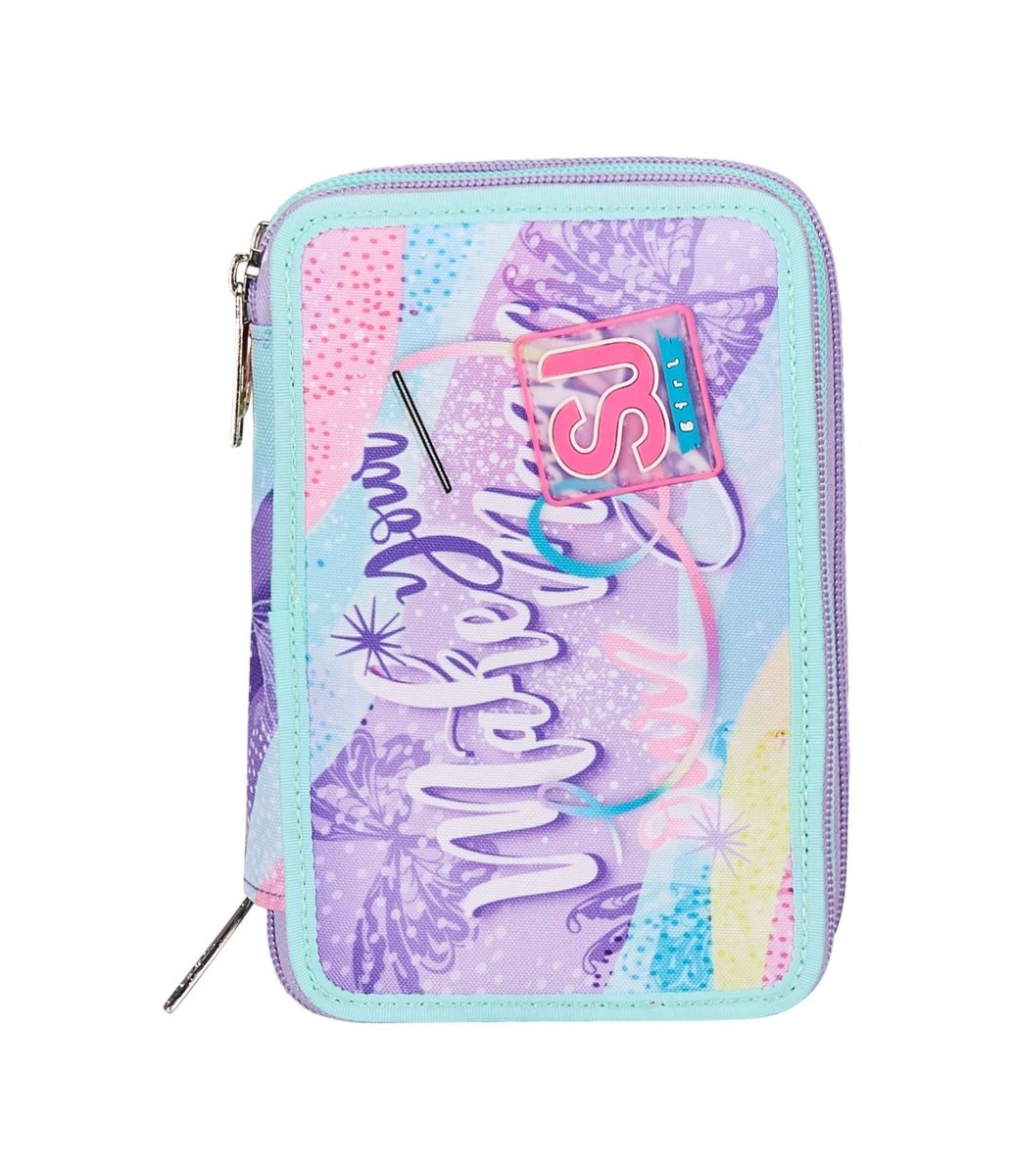 Astuccio 3 Zip - RhythmicSoul di Seven: Organizzazione e Stile per la Scuola - Quiscuola